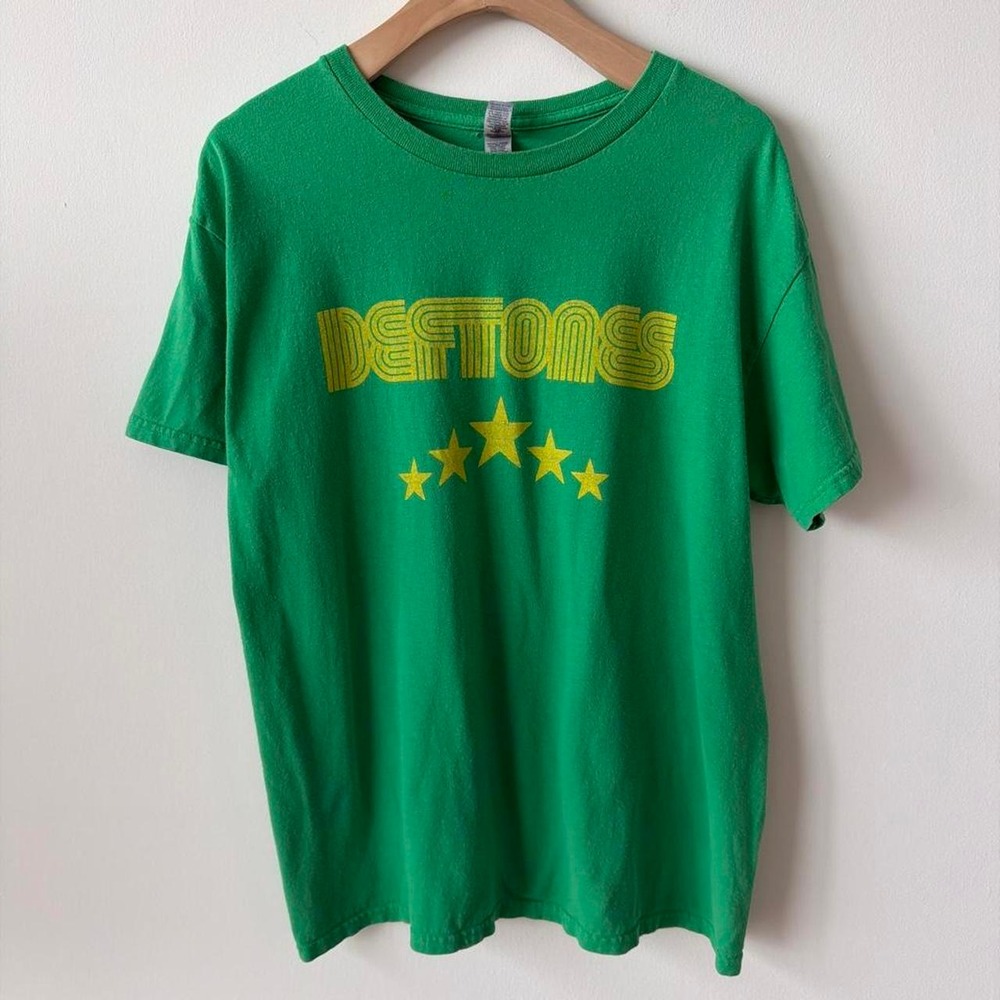 Deftones green band tee Size L